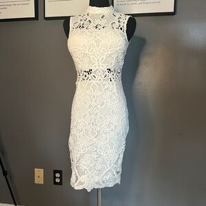 White lace dress for summer